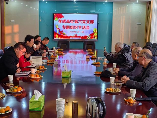 孝感高中退休党支部组织召开专题组织生活会和开展民主评议党员活动