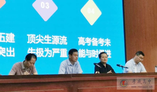 征途漫漫，惟有奋斗 ——孝感高中召开新学期全校教职工大会